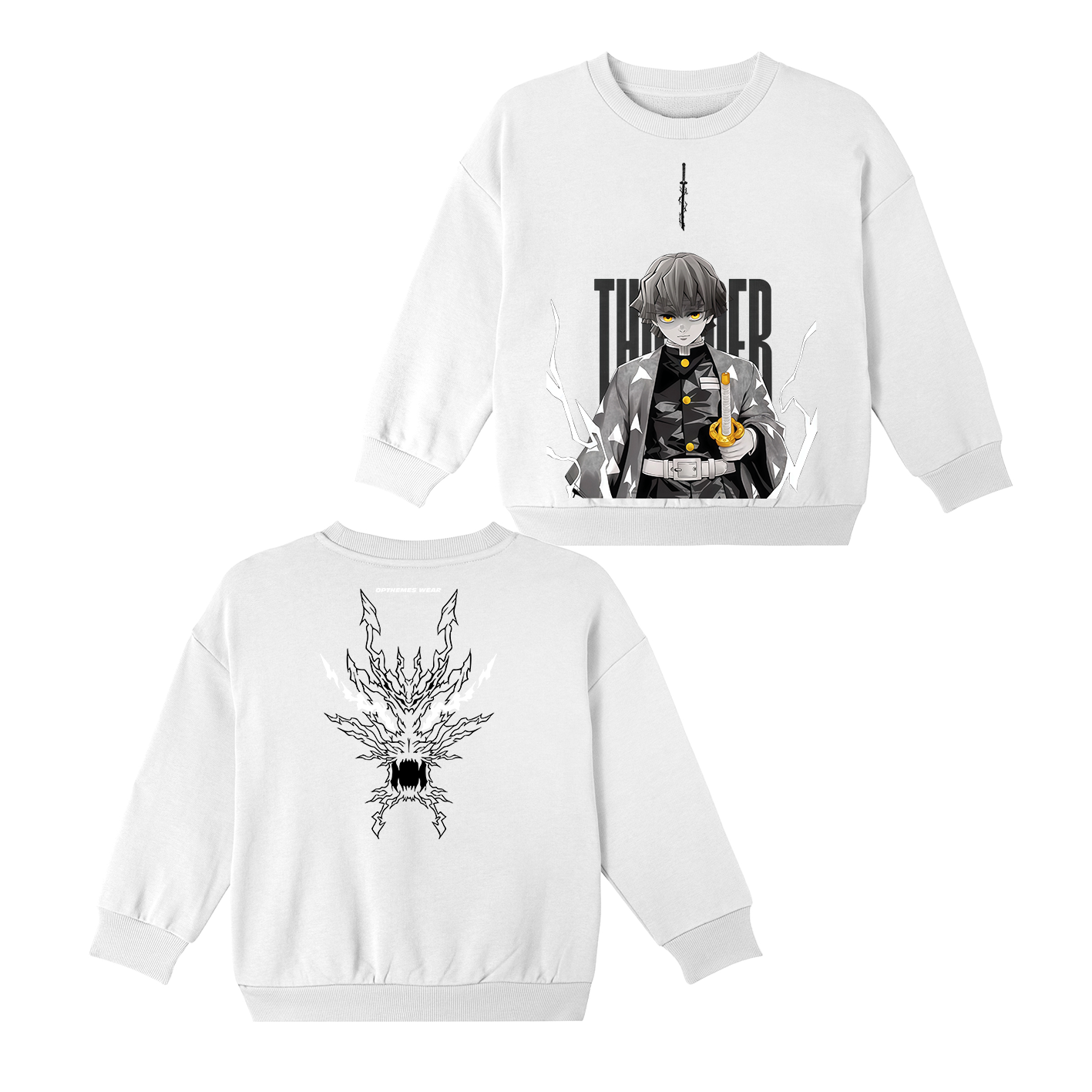Zenitsu Cotton Unisex Kids T-Shirt/Crewneck Sweatshirt/Hoodie