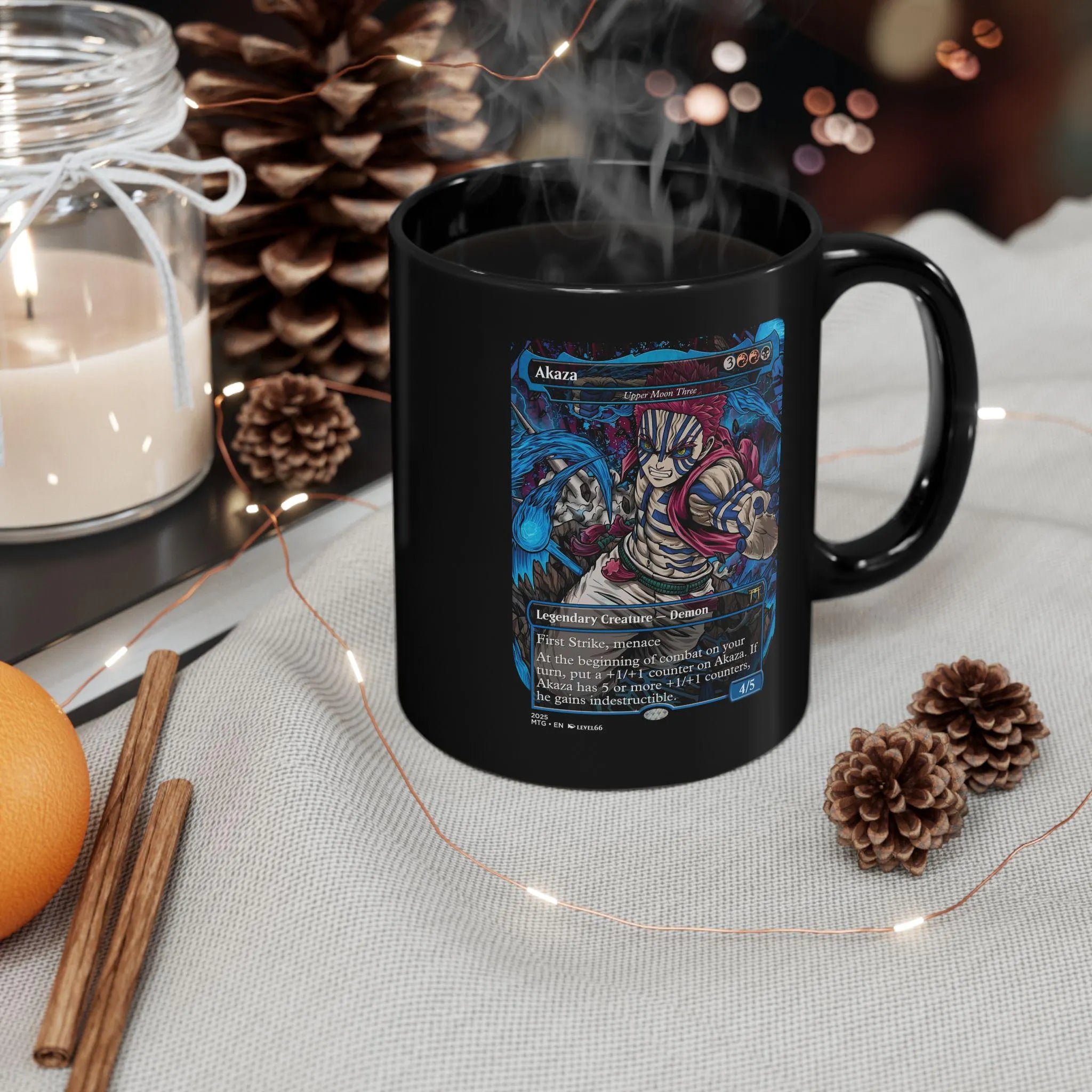 Akaza Demon Slayer MTG Proxy Card Mug