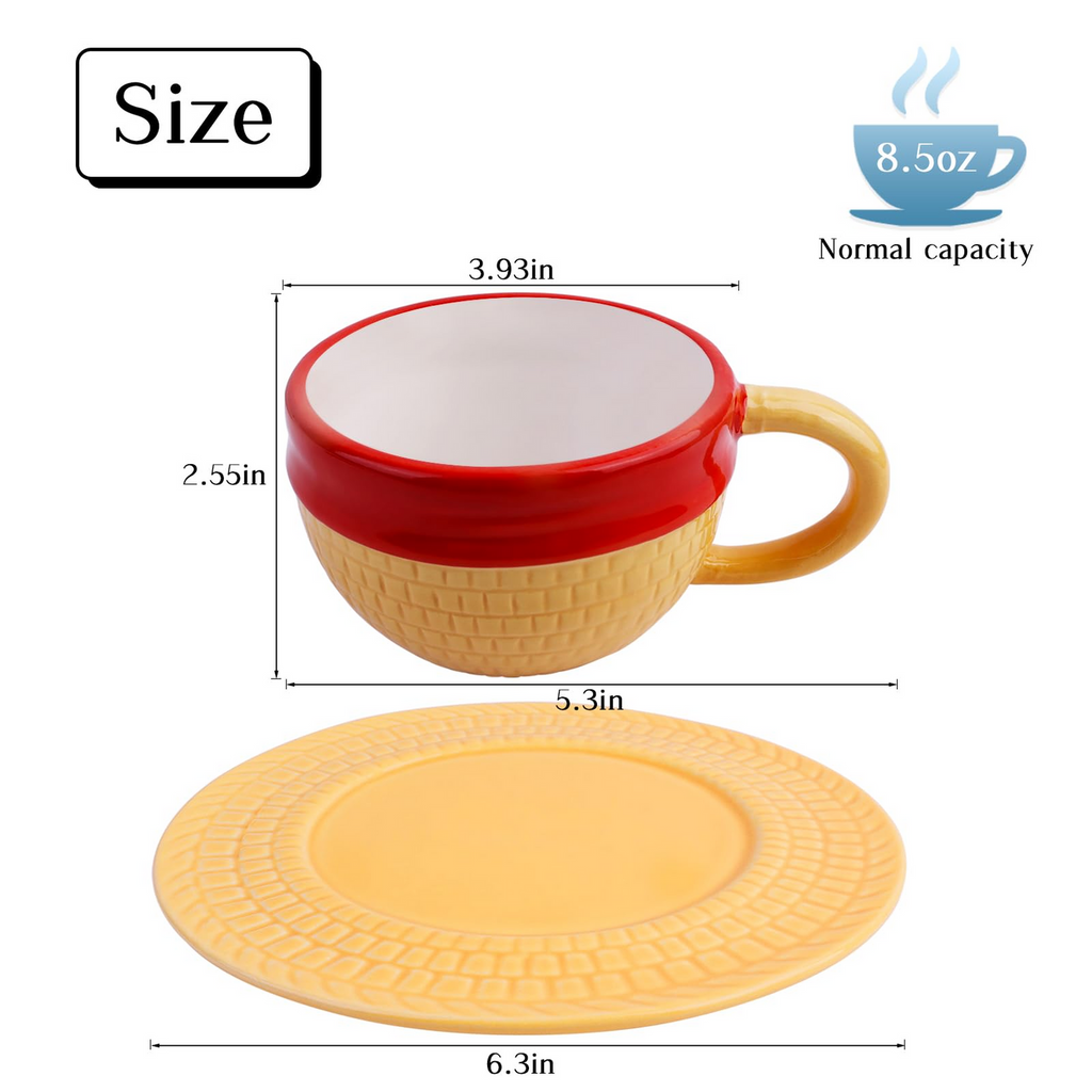 One Piece Ceramic Coffee Mug