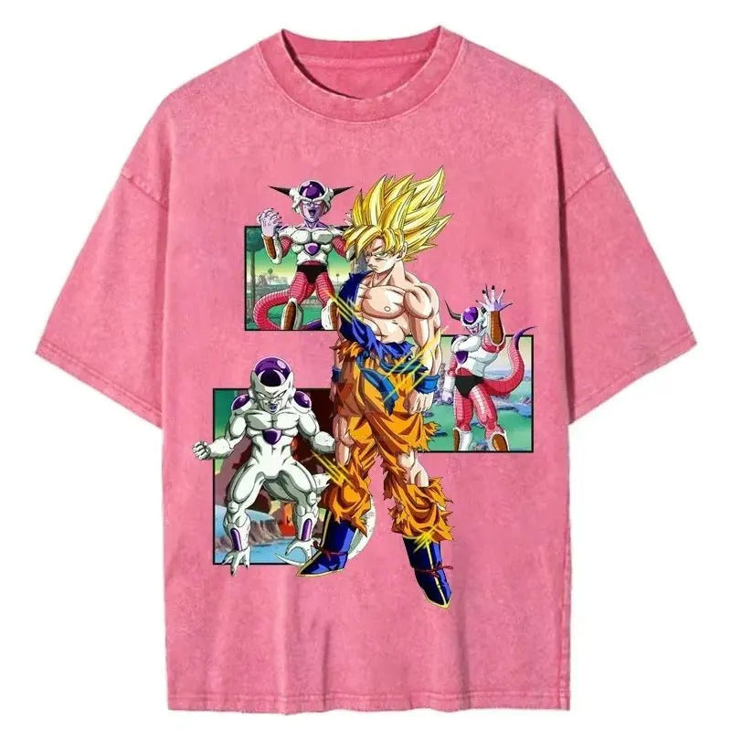 Dragon Ball Goku Washed Cotton Graphic T-Shi