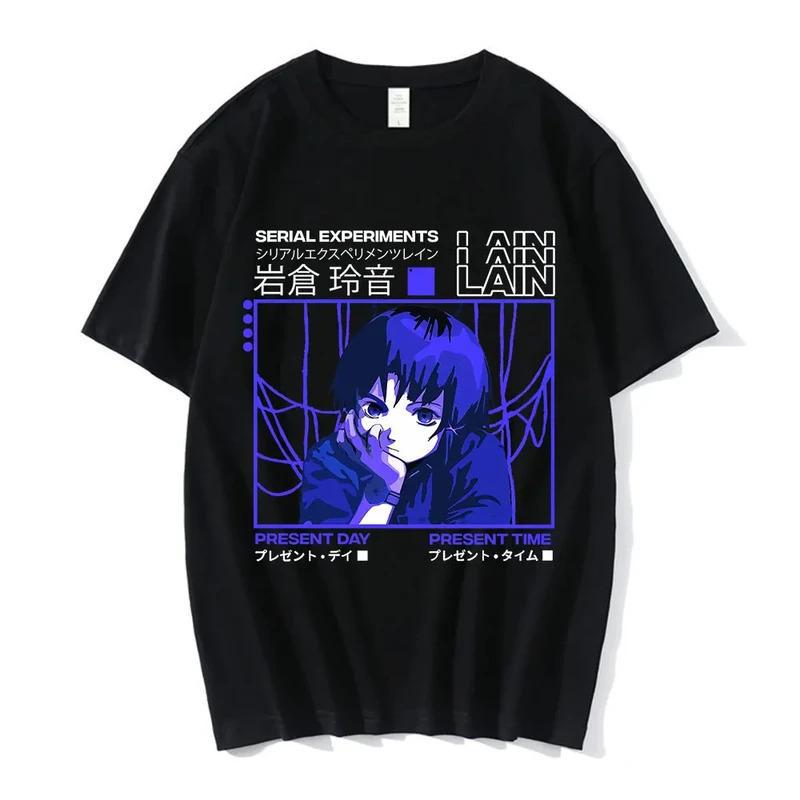 Anime Serial Experiments Lain T-Shirt Men Women Grap