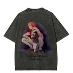 One Piece Vintage Black T-Shirt Men'S One-Pi