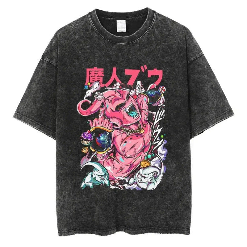 Ouma Pure Cotton Anime Dragon Ball Cosplay Washed T-Shirt Cot