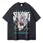 Ouma Pure Cotton One Piece Anime Men'S T Shirts Vintage Washe