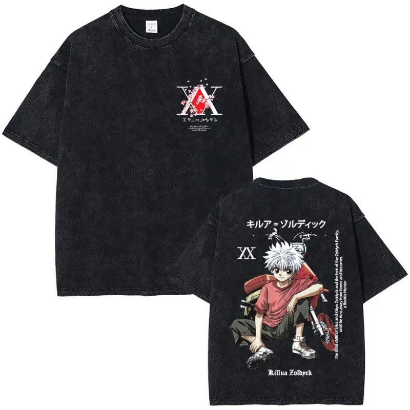 Anime Hunter X Hunter Vintage Washed T Shirt