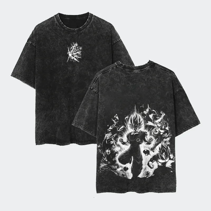 Ouma Pure Cotton Anime Dragon Ball Cosplay Washed T-Shirt Cot