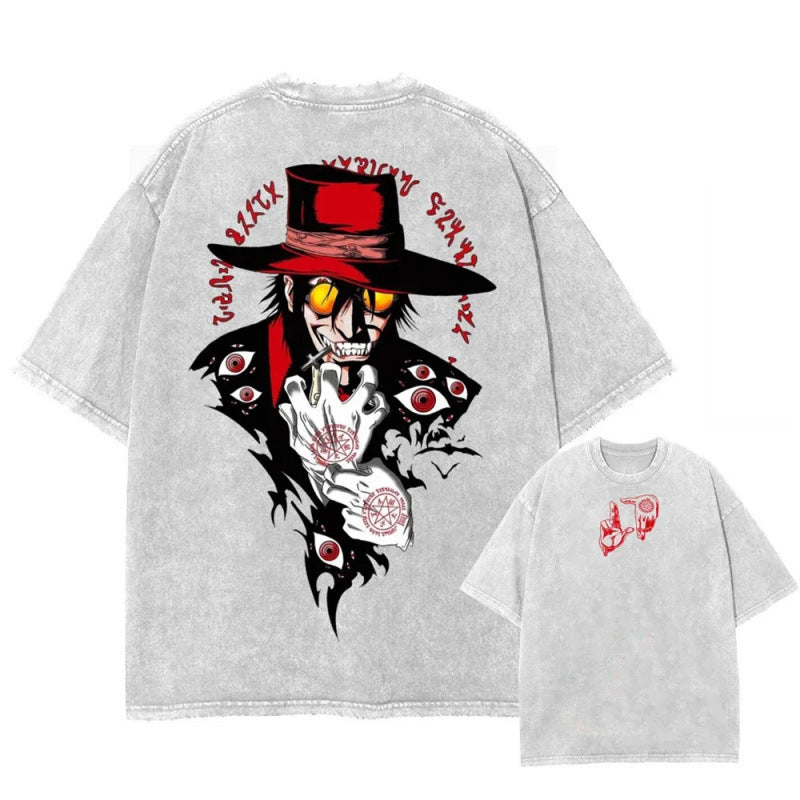 European Size Cottonmen Anime Graphic T-Shirts Streetwear Vintag
