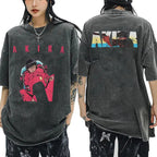 Anime Akira Vintage Washed T Shirt Movie Sci