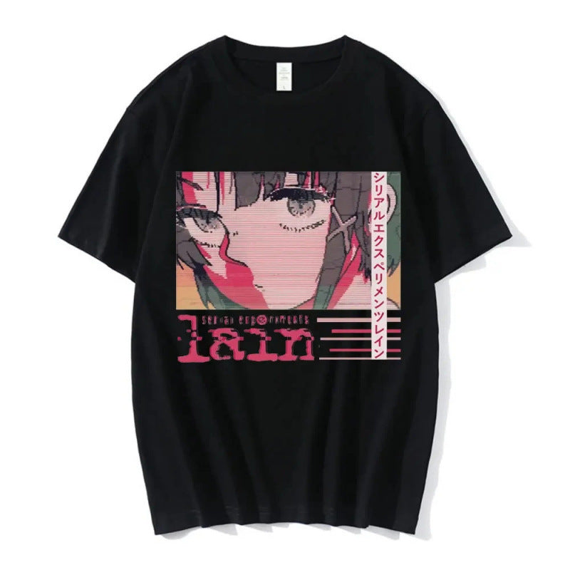 Anime Serial Experiments Lain T-Shirt Men Women Grap