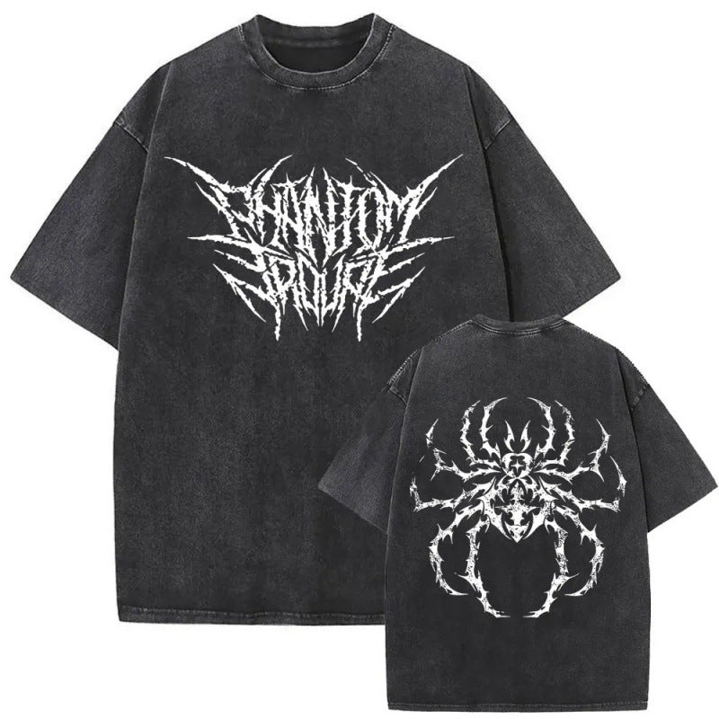 European Size Cotton Washed Vintage Anime Hunter X Hunter T Shirt