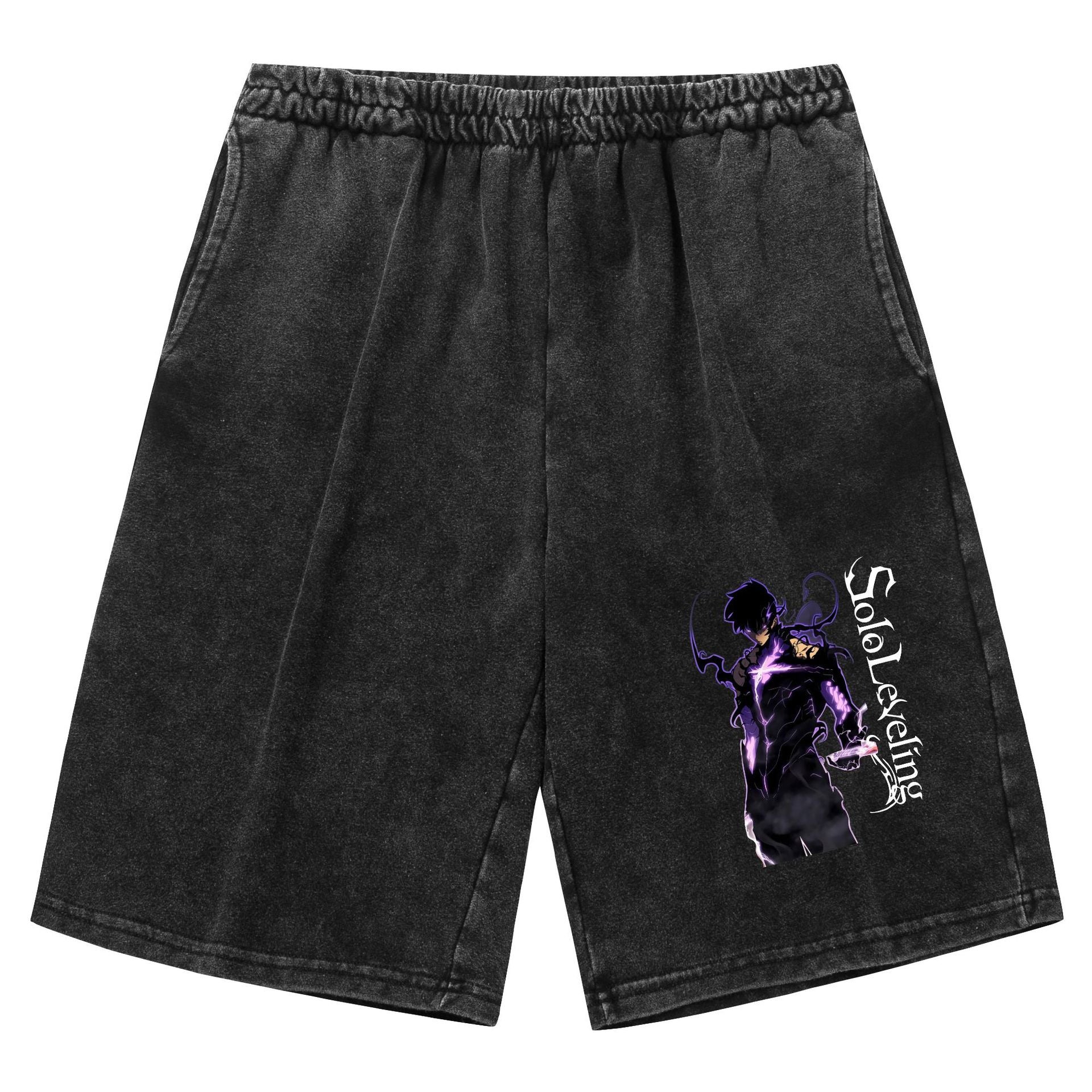 Solo Leveling Vintage Washed Shorts