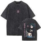 European Size Cotton Washed Vintage Anime Hunter X Hunter T Shirt