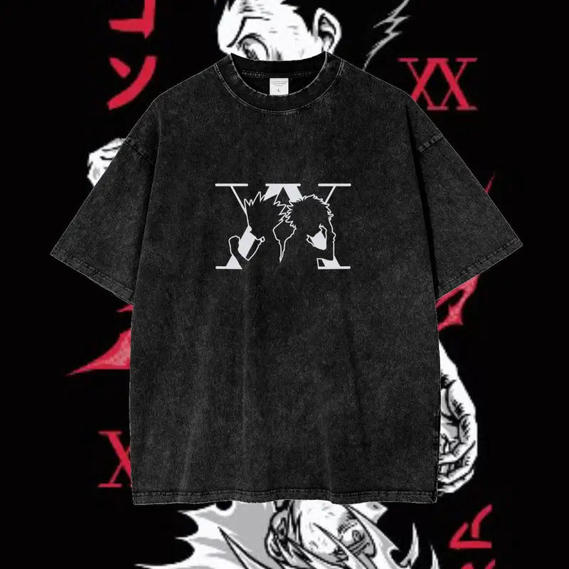 European Size Cotton Hunter X Hunter T-Shirt Men Gon Freecss Phan