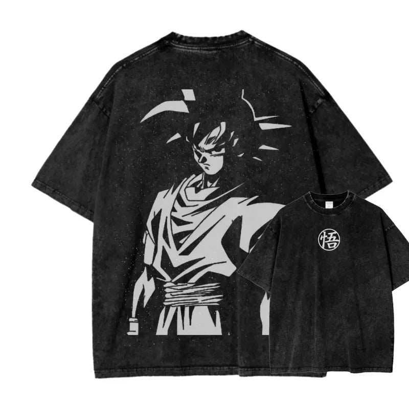 Ouma Pure Cotton Anime Dragon Ball Cosplay Washed T-Shirt Cot