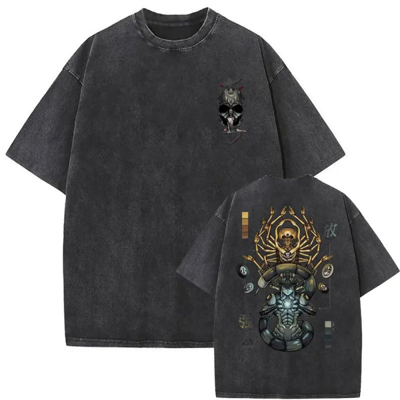 European Size Cotton Washed Vintage Anime Hunter X Hunter T Shirt