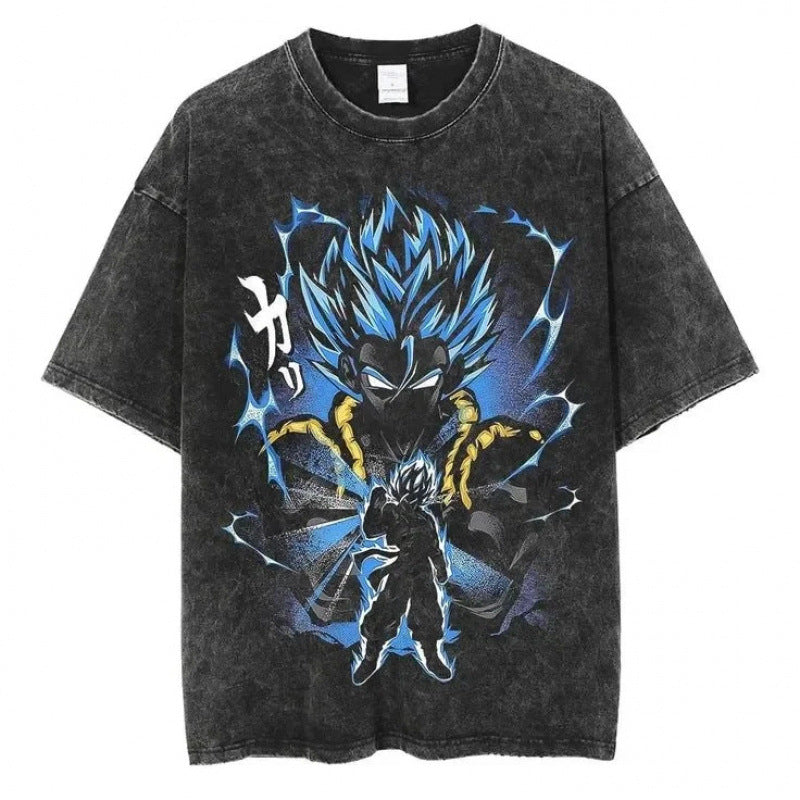 Ouma Pure Cotton Anime Dragon Ball Cosplay Washed T-Shirt Cot