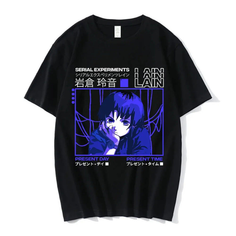 Anime Serial Experiments Lain T-Shirt Men Women Grap