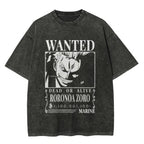 One Piece Vintage Black T-Shirt Men'S One-Pi