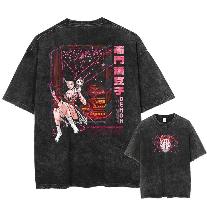 2025 Summer Men'S Washes T-Shirts Japanese A