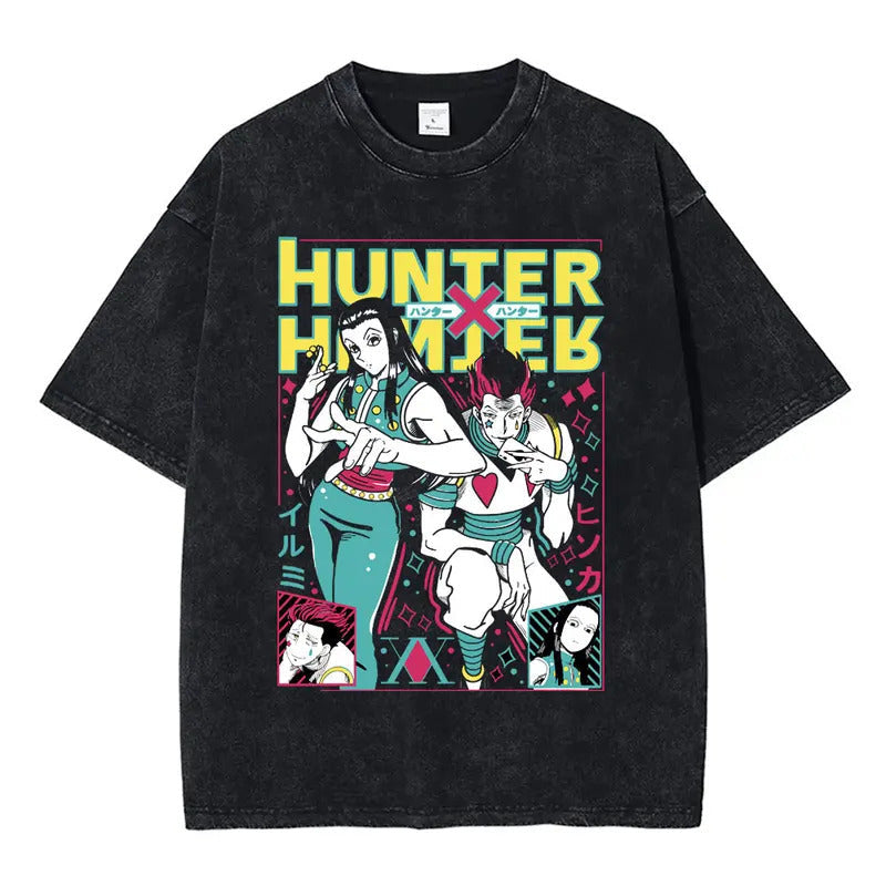 Anime Hunter X Hunter Vintage Washed T Shirt