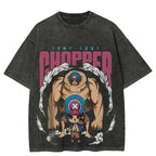 One Piece Vintage Black T-Shirt Men'S One-Pi