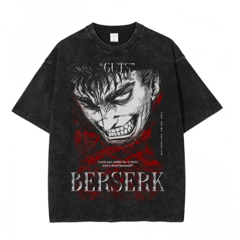 One Piece Vintage Black T-Shirt Men'S One-Pi