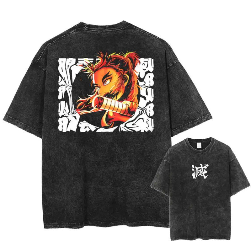 2025 Summer Men'S Washes T-Shirts Japanese A