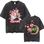 Harajuku Graphic Tee Anime Demon Slayer Vint