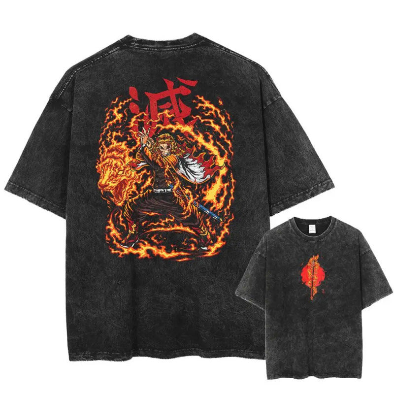 2025 Summer Men'S Washes T-Shirts Japanese A