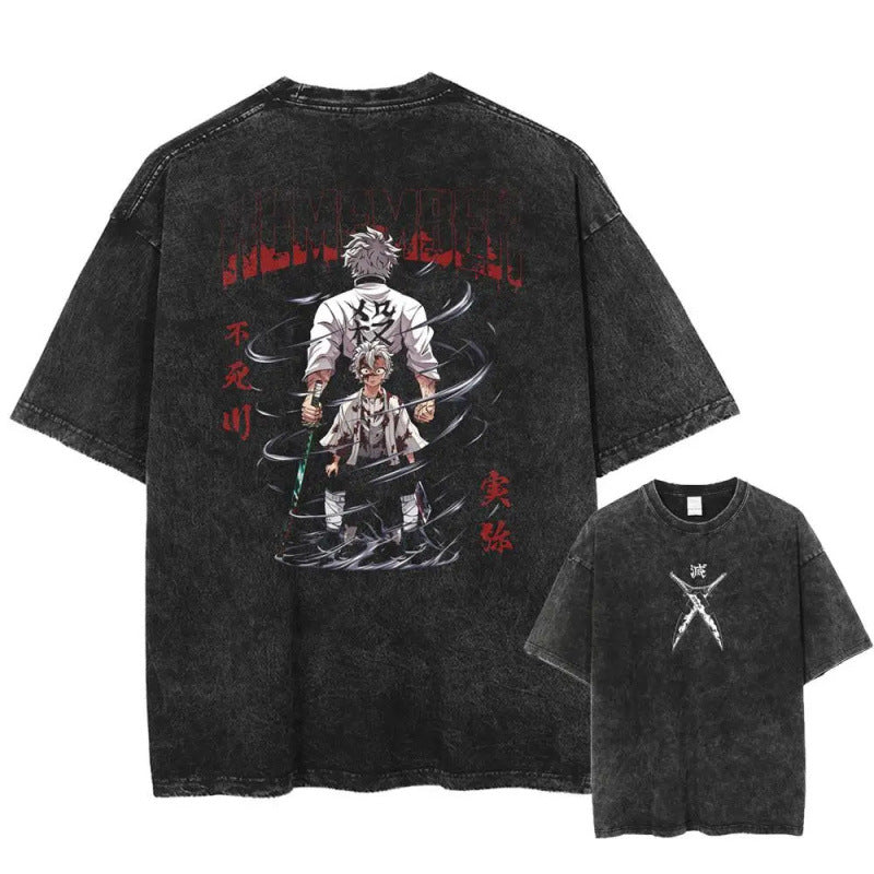 2025 Summer Men'S Washes T-Shirts Japanese A