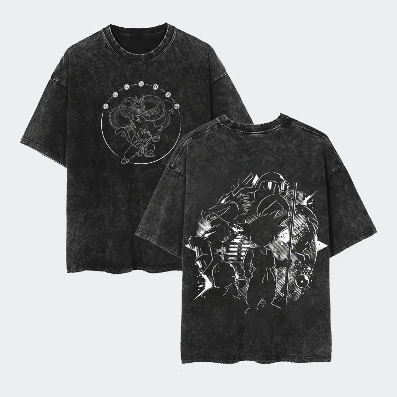 Ouma Pure Cotton Anime Dragon Ball Cosplay Washed T-Shirt Cot
