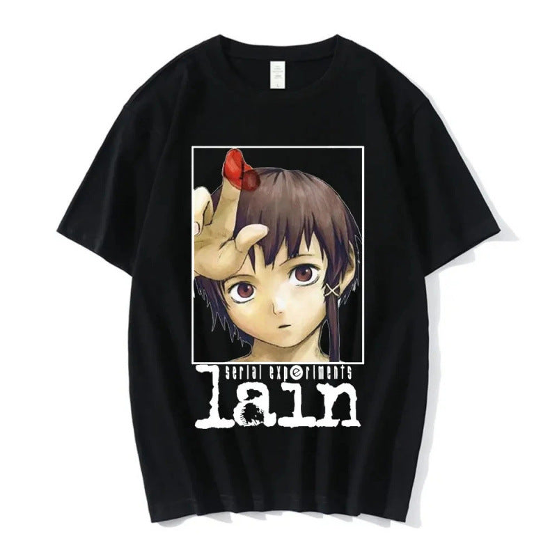 Anime Serial Experiments Lain T-Shirt Men Women Grap