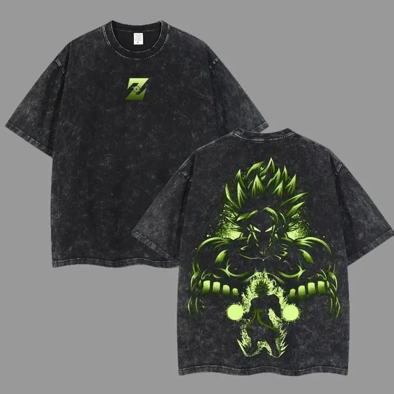 Ouma Pure Cotton Anime Dragon Ball Cosplay Washed T-Shirt Cot