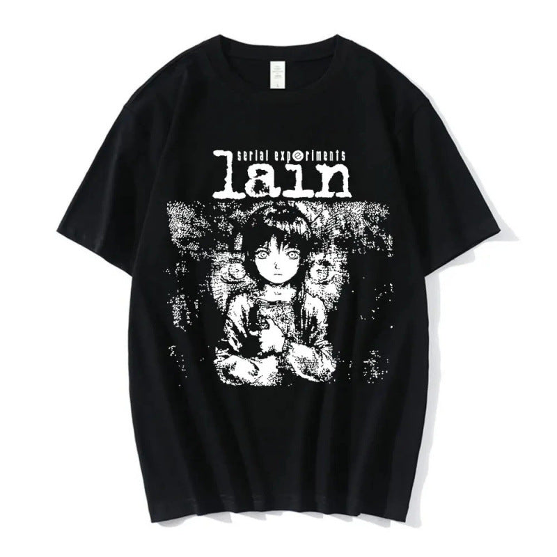 Anime Serial Experiments Lain T-Shirt Men Women Grap
