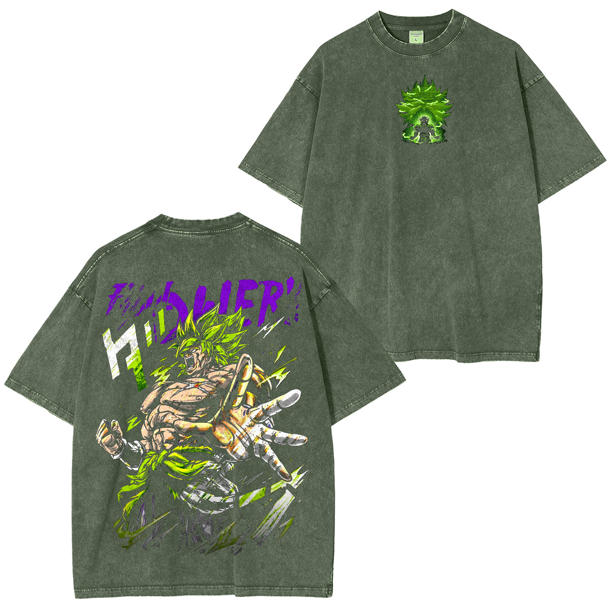 Dragon Ball Z  Anime Unisex Washed T-Shirt