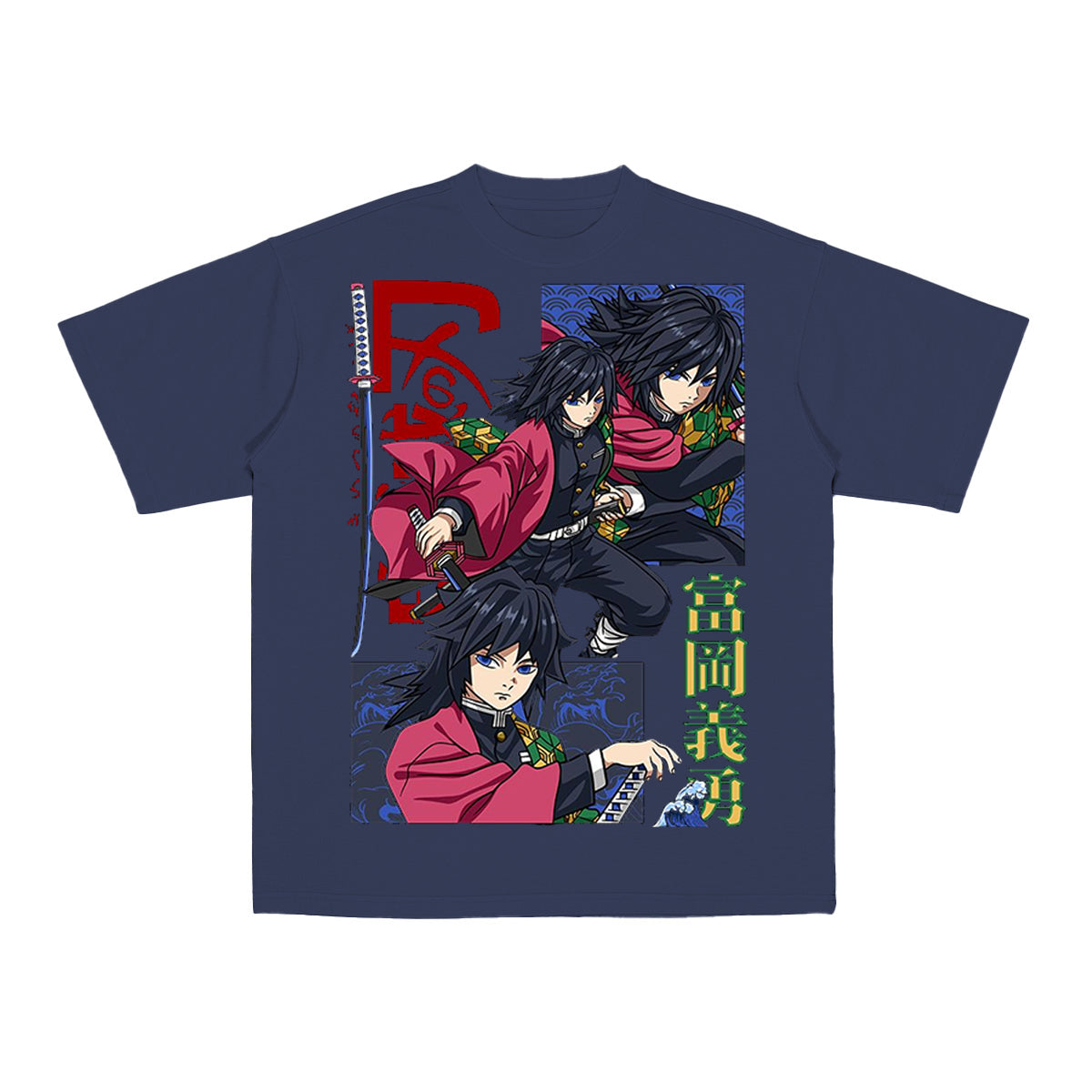 De Giyu Tomioka / Hashira Del Agua Cotton Tee