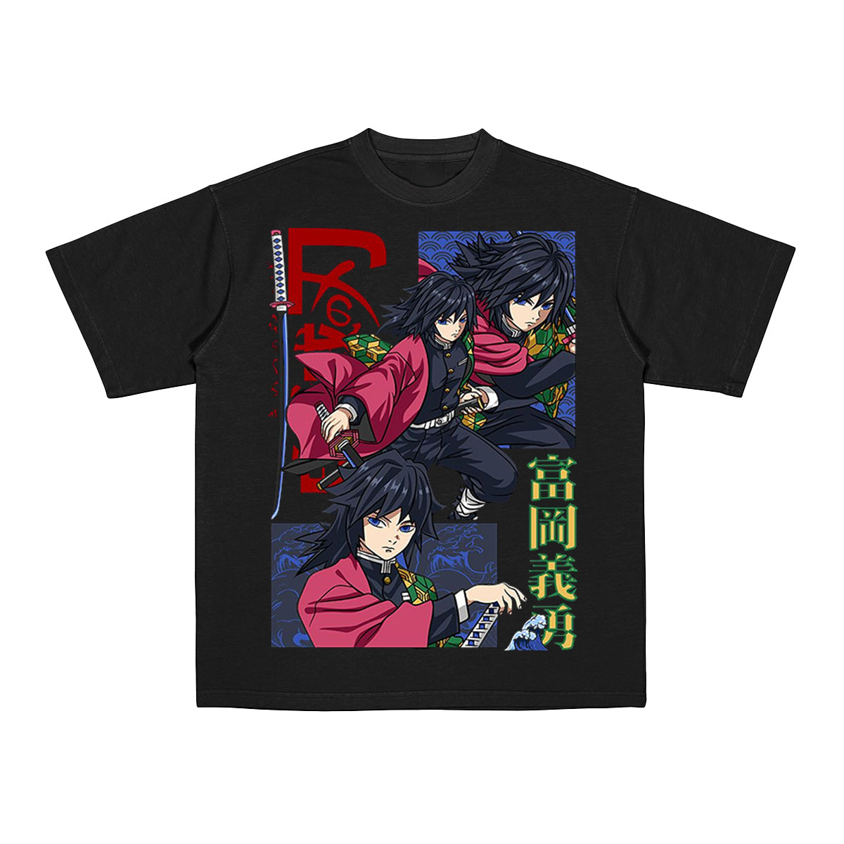 De Giyu Tomioka / Hashira Del Agua Cotton Tee