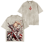 Saber,Fate Anime Unisex Washed T-Shirt