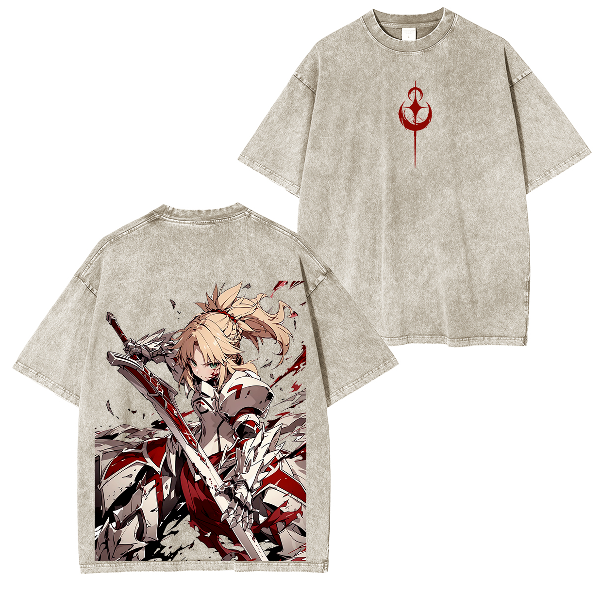 Saber,Fate Anime Unisex Washed T-Shirt
