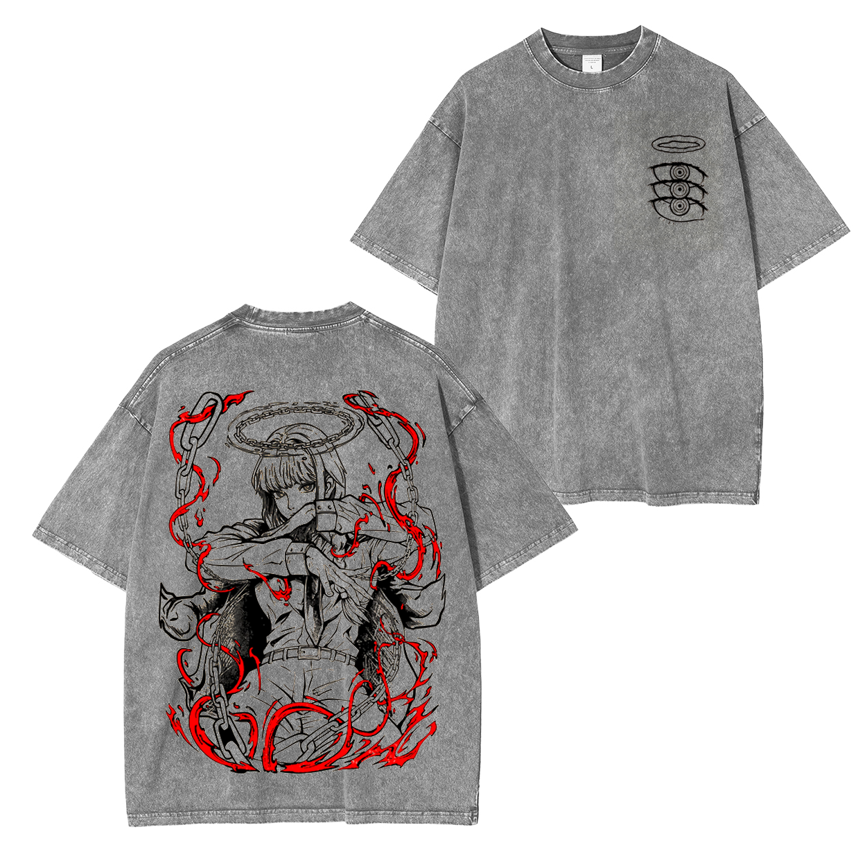 Makima,Chainsaw Man Anime Unisex Washed T-Shirt