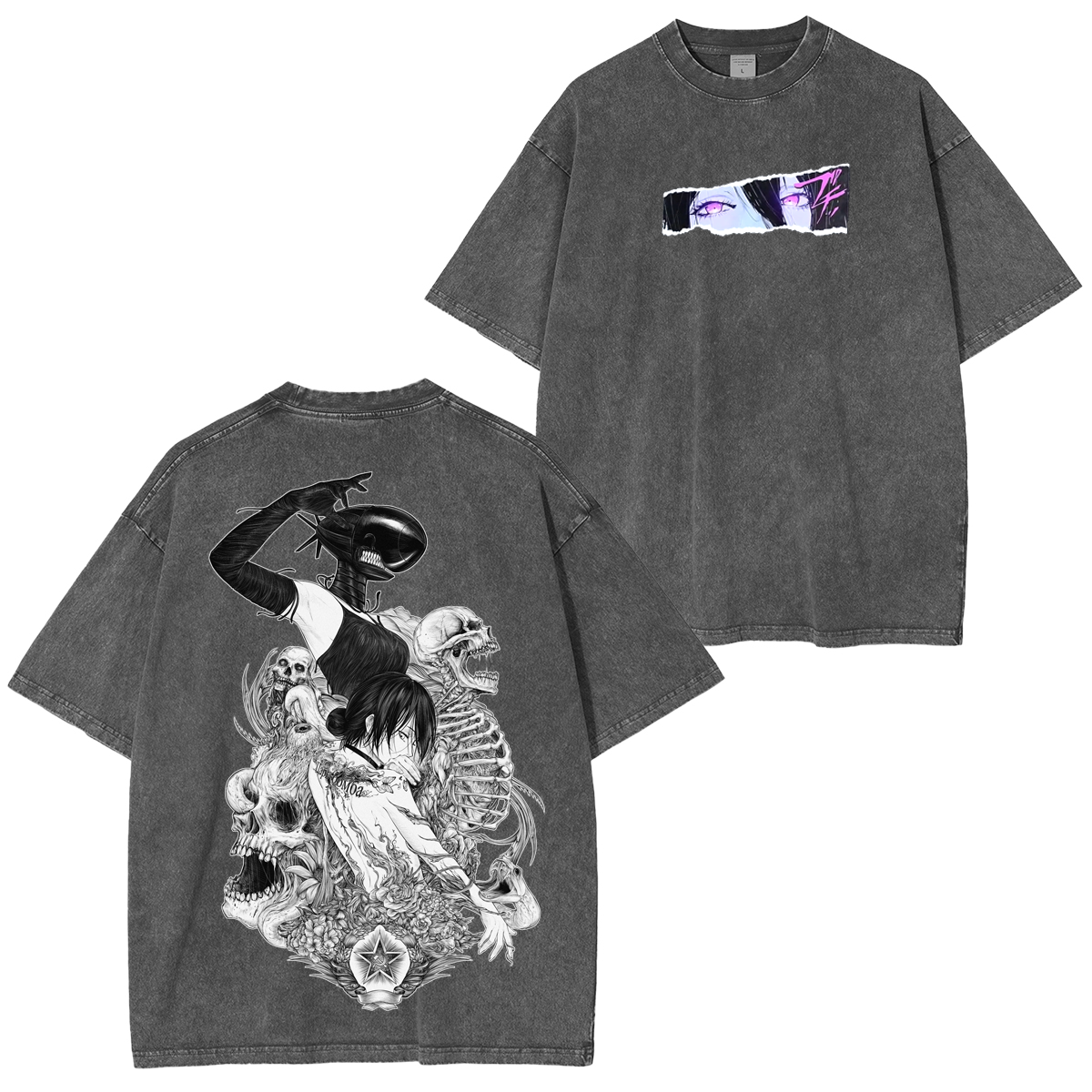 Chainsaw Man Reze Anime Unsiex Washed T-Shirt