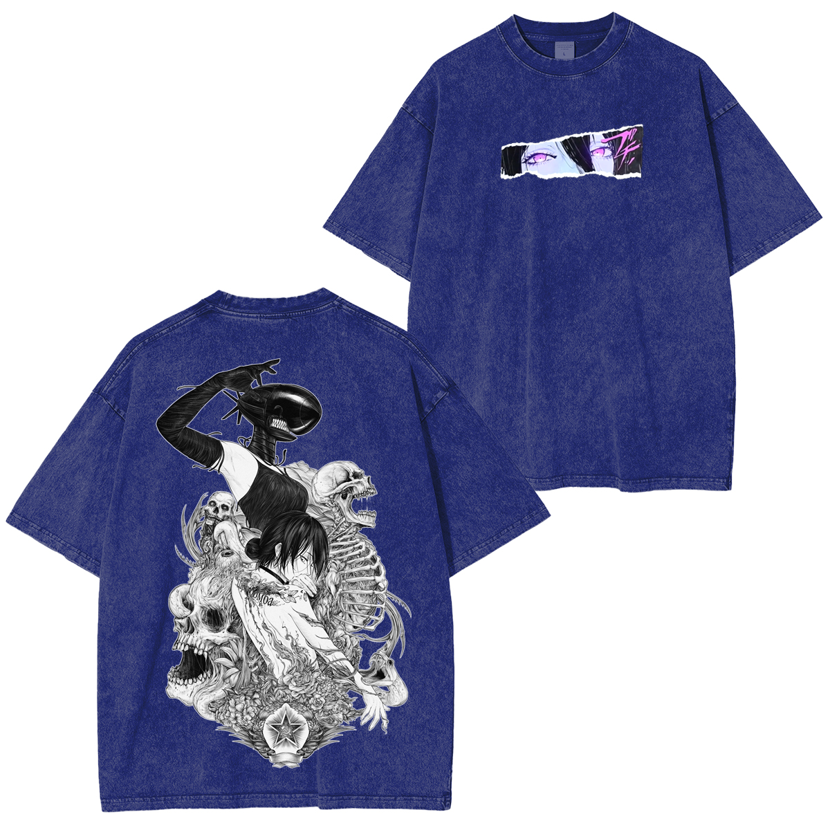 Chainsaw Man Reze Anime Unsiex Washed T-Shirt