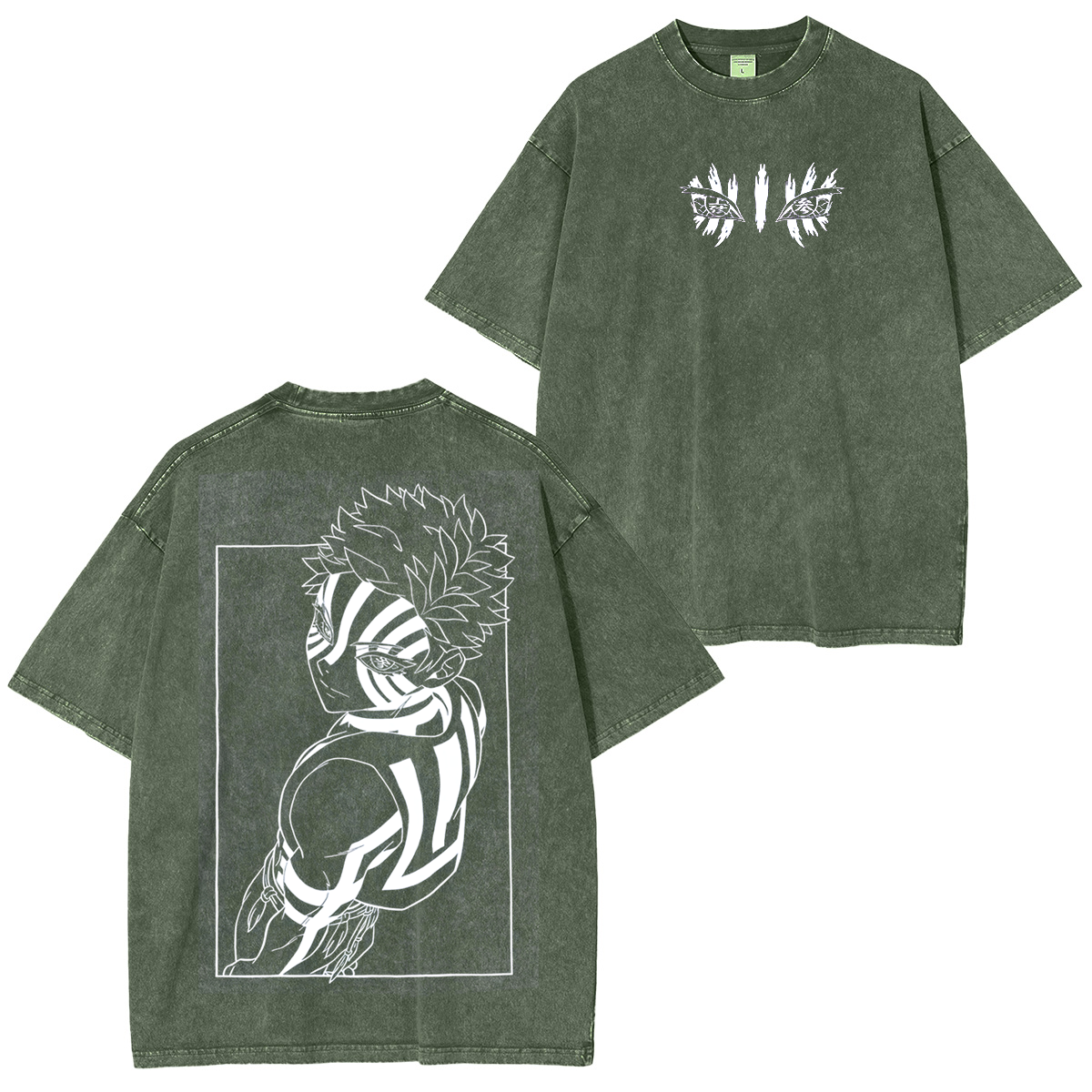 Akaza Limited TeeUpper Moon 3 Anime Unsiex Washed T-Shirt