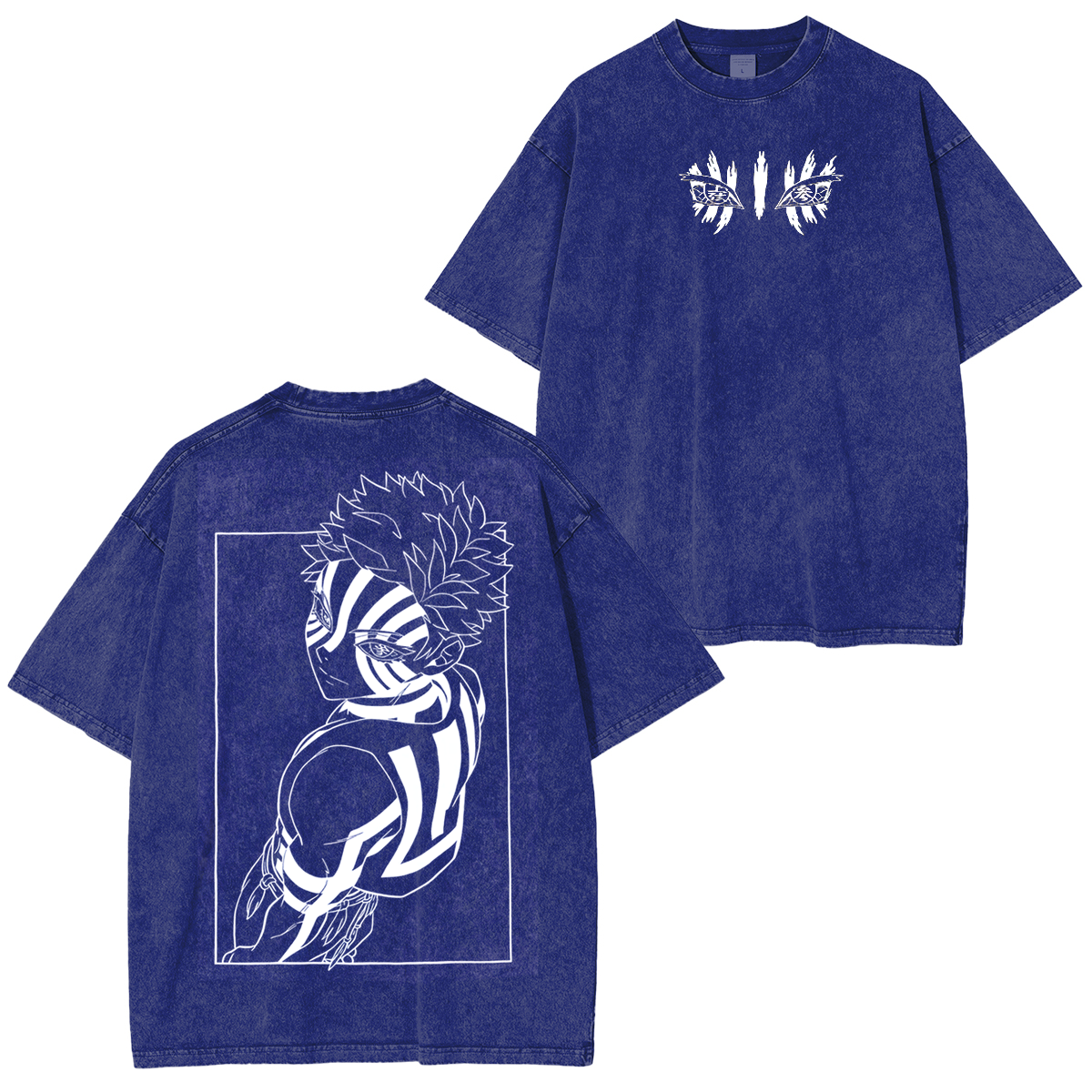 Akaza Limited TeeUpper Moon 3 Anime Unsiex Washed T-Shirt