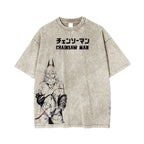 Chainsaw Man Unsiex Washed T-Shirt