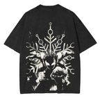 Akaza Upper Moon 3,Demon Slayer Anime Unsiex Washed T-Shirt