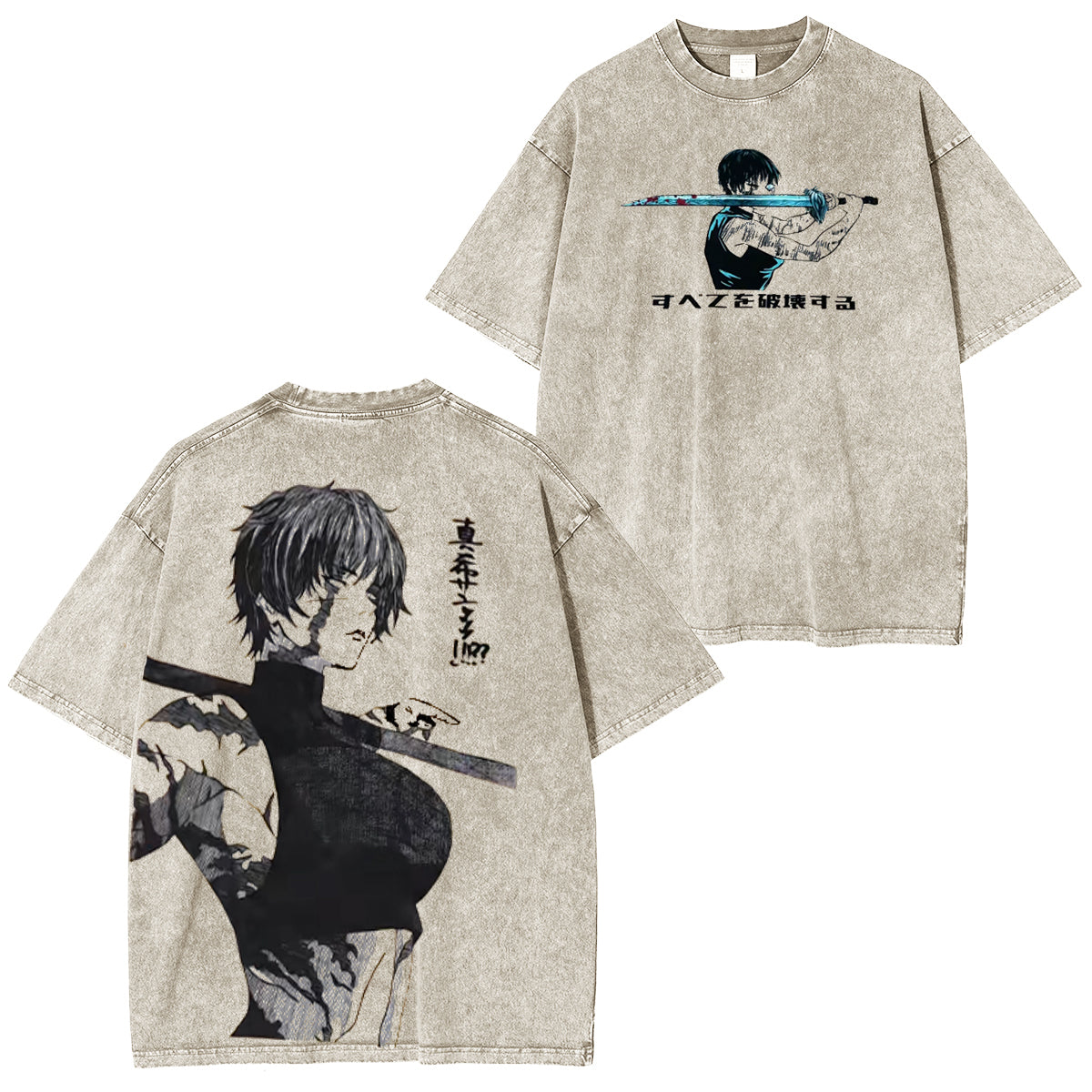 Maki Zenin Jujutsu Kaisen Unsiex Washed T-Shirt