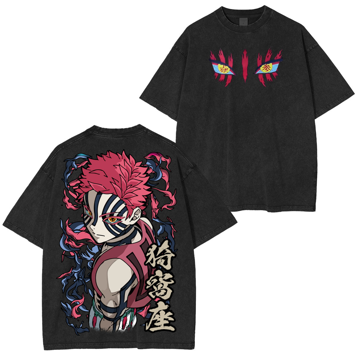 Akaza,Demon Slayer Vintage Tee