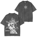 Akaza,Demon Slayer Anime Washed T-shirt/Crewneck/Hoodie