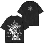 Akaza,Demon Slayer Anime Washed T-shirt/Crewneck/Hoodie